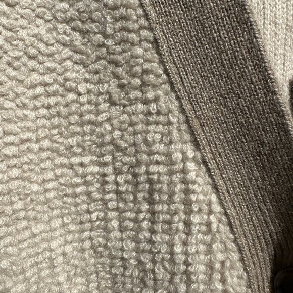 Lisa Yang Sonia Cardigan Sweater Sand Mole Bouclé Knit Cashmere Sz 1 S / M $890 - Picture 10 of 16
